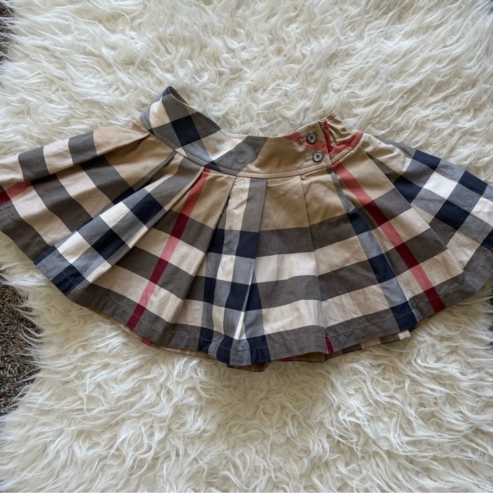 Burberry Kids Plaid Skirt - Beige, Black, Red